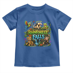 VBS 2026 Toddler T Shirt Rainforest Falls Exploring The Nature of God VBS 2026 TS10 Royal Blue Print Your Wear