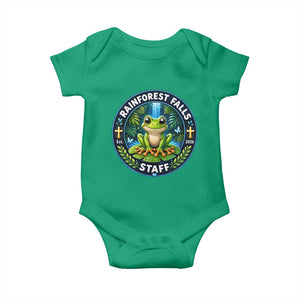 Rainforest Falls Staff Baby Onesie VBS 2026 Director Teacher TS10 Irish Green Print Your Wear