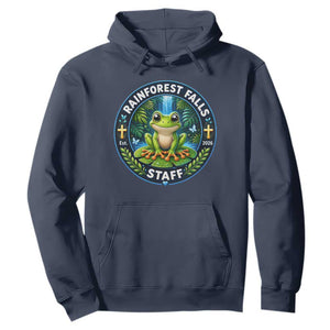 Rainforest Falls Staff Hoodie VBS 2026 Director Teacher TS10 Navy Print Your Wear