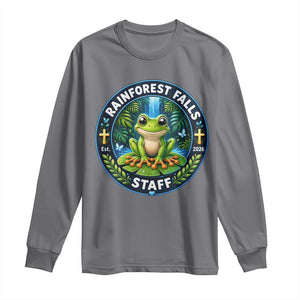 Rainforest Falls Staff Long Sleeve Shirt VBS 2026 Director Teacher TS10 Charcoal Print Your Wear