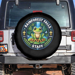 Rainforest Falls Staff Spare Tire Cover VBS 2026 Director Teacher TS10 No hole Black Print Your Wear