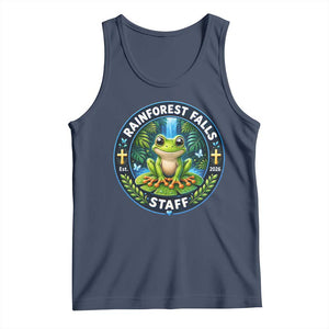 Rainforest Falls Staff Tank Top VBS 2026 Director Teacher TS10 Navy Print Your Wear