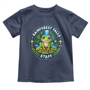 Rainforest Falls Staff Toddler T Shirt VBS 2026 Director Teacher TS10 Navy Print Your Wear