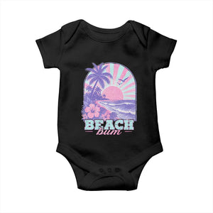 Beach Bum Baby Onesie Summer Vacation Beach Lover Surf Wave Vintage Tropical Sunset Aesthetic