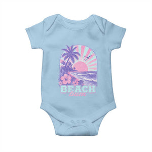 Beach Bum Baby Onesie Summer Vacation Beach Lover Surf Wave Vintage Tropical Sunset Aesthetic