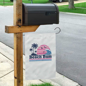 Beach Bum Garden Flag Retro Summer Vacation Surf Wave Tropical Sunset Aesthetic TS10 Print Your Wear