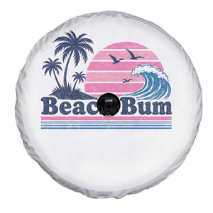 Beach Bum Spare Tire Cover Retro Summer Vacation Surf Wave Tropical Sunset Aesthetic TS10 Print Your Wear
