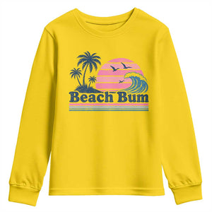 Beach Bum Youth Sweatshirt Retro Summer Vacation Surf Wave Tropical Sunset Aesthetic TS10 Daisy Print Your Wear