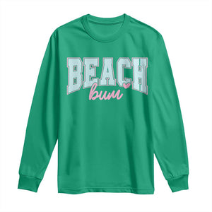 Beach Bum Long Sleeve Shirt Summer Vacation Beach Lovers TS10 Irish Green Print Your Wear
