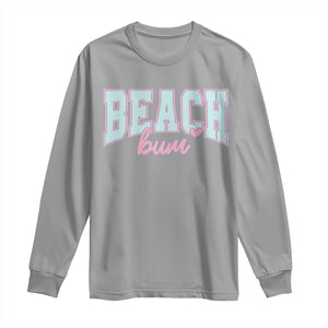 Beach Bum Long Sleeve Shirt Summer Vacation Beach Lovers TS10 Sport Gray Print Your Wear