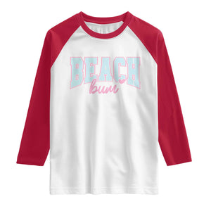 Beach Bum Raglan Shirt Summer Vacation Beach Lovers TS10 White Red Print Your Wear