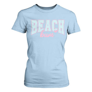 Beach Bum T Shirt For Women Summer Vacation Beach Lovers TS10 Light Blue Print Your Wear