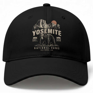 Vintage Yosemite National Park Baseball Cap Retro Bear Nature Wildlife Forest TS10 Print Your Wear