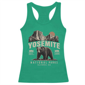 Vintage Yosemite National Park Racerback Tank Top Retro Bear Nature Wildlife Forest TS10 Irish Green Print Your Wear