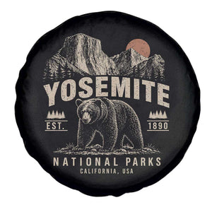 Vintage Yosemite National Park Spare Tire Cover Retro Bear Nature Wildlife Forest TS10 Print Your Wear