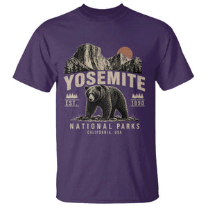 Vintage Yosemite National Park T Shirt Retro Bear Nature Wildlife Forest TS10 Purple Print Your Wear