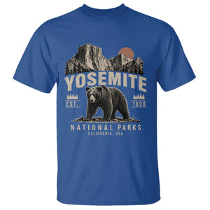 Vintage Yosemite National Park T Shirt Retro Bear Nature Wildlife Forest TS10 Royal Blue Print Your Wear