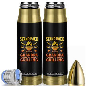 Grandpa Is Grilling Bullet Tumbler Funny Fathers Day BBQ