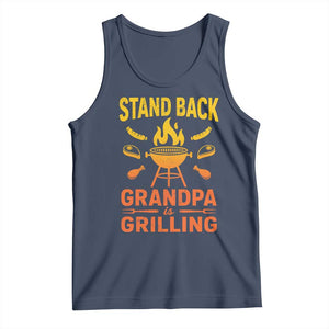 Grandpa Is Grilling Tank Top Funny Fathers Day BBQ
