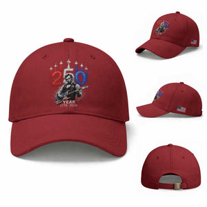 Vintage Abraham Lincoln Abe Lincoln Playing Guitar 250 Years Baseball Cap 1776 2026 Humor Patriotic TS10 Baseball Cap Universal Fit Cherry Red Print Your Wear