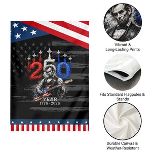 Vintage Abraham Lincoln Abe Lincoln Playing Guitar 250 Years Patriotic Garden Flag 1776 2026 Humor Patriotic TS10 Print Your Wear