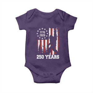 Vintage Bigfoot USA 250th Anniversary Baby Onesie 250 Years Of Freedom US Flag Independence Day 4th July Patriotic
