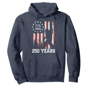 Vintage Bigfoot USA 250th Anniversary Hoodie 250 Years Of Freedom US Flag Independence Day 4th July Patriotic