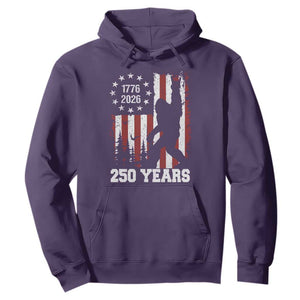 Vintage Bigfoot USA 250th Anniversary Hoodie 250 Years Of Freedom US Flag Independence Day 4th July Patriotic
