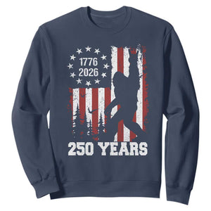 Vintage Bigfoot USA 250th Anniversary Sweatshirt 250 Years Of Freedom US Flag Independence Day 4th July Patriotic