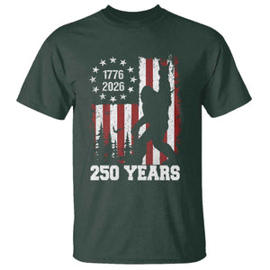 Vintage Bigfoot USA 250th Anniversary T Shirt 250 Years Of Freedom US Flag Independence Day 4th July Patriotic