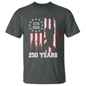 Vintage Bigfoot USA 250th Anniversary T Shirt 250 Years Of Freedom US Flag Independence Day 4th July Patriotic