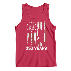 Vintage Bigfoot USA 250th Anniversary Tank Top 250 Years Of Freedom US Flag Independence Day 4th July Patriotic