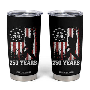 Vintage Bigfoot USA 250th Anniversary Tumbler Cup 250 Years Of Freedom US Flag Independence Day 4th July Patriotic