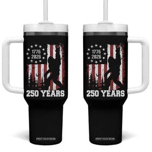 Vintage Bigfoot USA 250th Anniversary Tumbler With Handle 250 Years Of Freedom US Flag Independence Day 4th July Patriotic