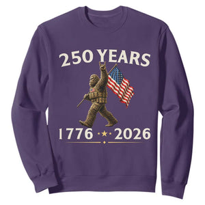 Bigfoot USA 250th Anniversary Sweatshirt Sasquatch 250 Years Vintage American Flag Patriotic 4th of July