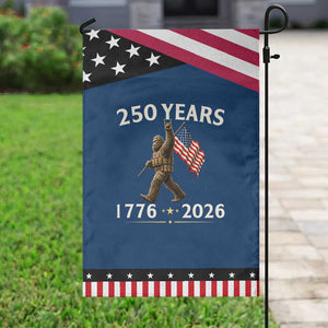 Bigfoot USA 250th Anniversary Patriotic Garden Flag Sasquatch 250 Years Vintage American Flag 4th of July