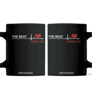 Cool Heart Surgery Survivor Coffee Mug Heart Attack Surgery The Beat Goes On Rehab Recover