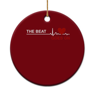 Cool Heart Surgery Survivor Ceramic Ornament Heart Attack Surgery The Beat Goes On Rehab Recover