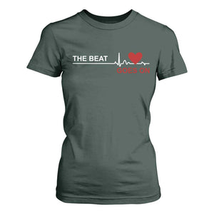 Cool Heart Surgery Survivor T Shirt For Women Heart Attack Surgery The Beat Goes On Rehab Recover