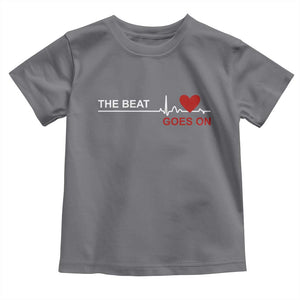 Cool Heart Surgery Survivor Toddler T Shirt Heart Attack Surgery The Beat Goes On Rehab Recover