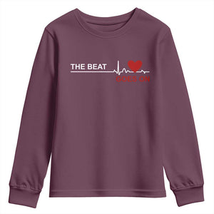 Cool Heart Surgery Survivor Youth Sweatshirt Heart Attack Surgery The Beat Goes On Rehab Recover