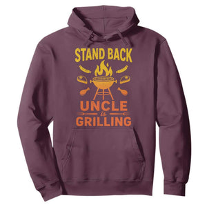 Stand Back Uncle Is Grilling Hoodie Funny Fathers Day BBQ