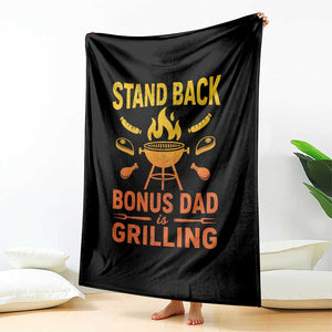 Funny Grilling Bonus Dad Throw Blanket BBQ Stepdad Grill Masters Sarcastic