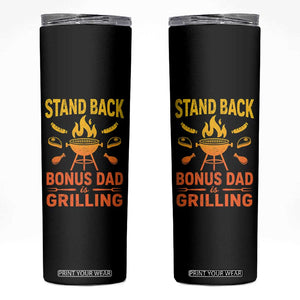 Funny Grilling Bonus Dad Skinny Tumbler BBQ Stepdad Grill Masters Sarcastic