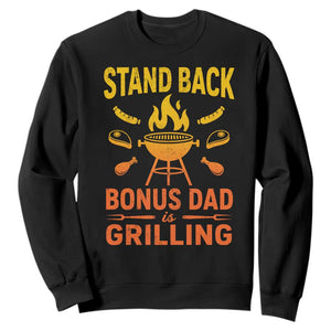 Funny Grilling Bonus Dad Sweatshirt BBQ Stepdad Grill Masters Sarcastic