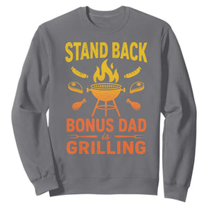 Funny Grilling Bonus Dad Sweatshirt BBQ Stepdad Grill Masters Sarcastic