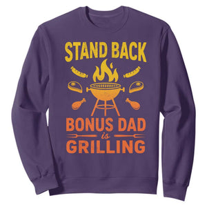 Funny Grilling Bonus Dad Sweatshirt BBQ Stepdad Grill Masters Sarcastic