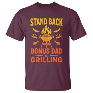 Funny Grilling Bonus Dad T Shirt BBQ Stepdad Grill Masters Sarcastic