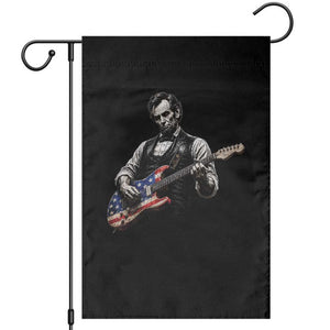 Vintage Abraham Lincoln Abe Lincoln Playing Guitar Garden Flag Humor Patriotic TS10 Black Print Your Wear