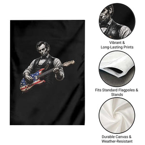 Vintage Abraham Lincoln Abe Lincoln Playing Guitar Garden Flag Humor Patriotic TS10 Print Your Wear